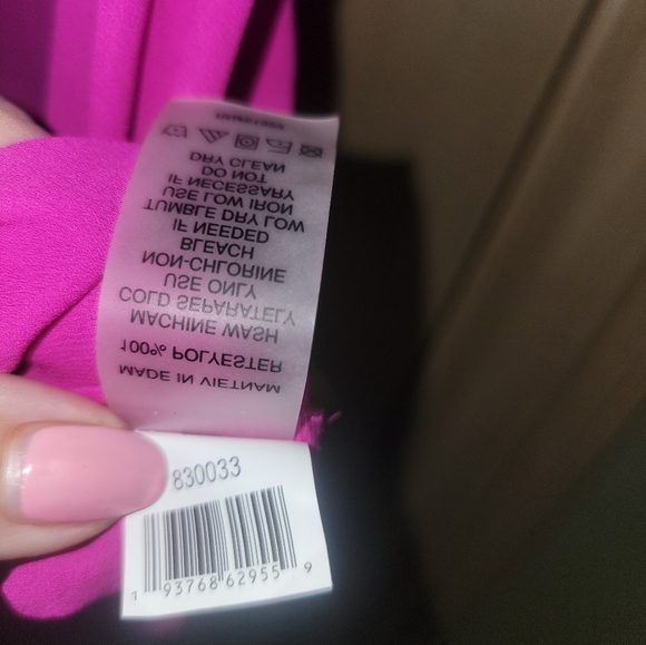 Fuchsia Woman's Plus sz 2X Chaus Shirt short sleeves - Picture 2 of 9